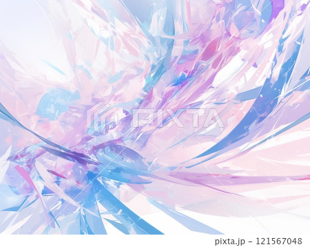 パステルカラーの繊細な光とラインが描き出す幻想的な抽象アート パステルカラーの繊細な光とラインが描き出す幻想的な抽象アート 121567048