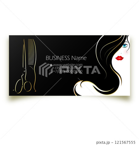 Business card concept for beauty and hair salon Business card concept for beauty and hair salon 121567555