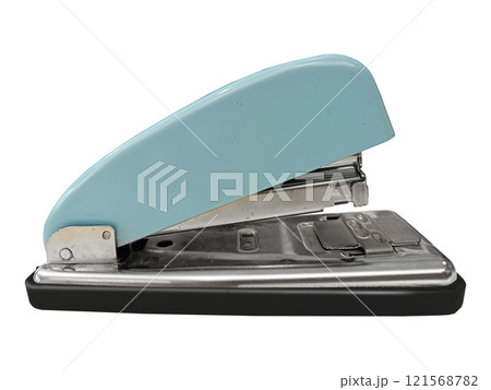 Blue stapler isolated on a white background, clipping path included Blue stapler isolated on a white background, clipping path included 121568782