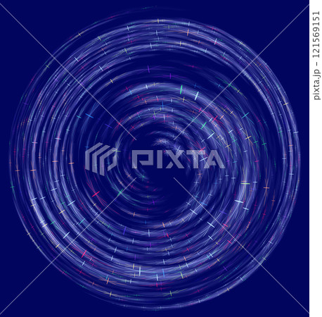 Colorful abstract spiral on a dark blue background 121569151