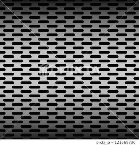 Seamless metal grille pattern. 121569730