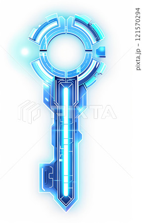 digital key for privacy and security protection, technology and information safety, cyberspace password protect concept 121570294