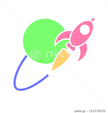 Rocket icon design template Rocket icon design template 121570550