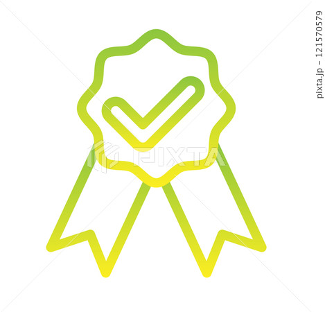 Rosette icon design template Rosette icon design template 121570579