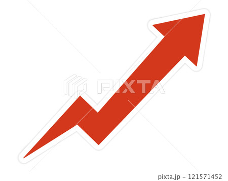急上昇急降下の矢印 121571452