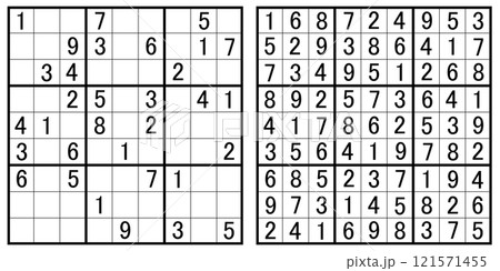 数字パズル 数字パズル 121571455