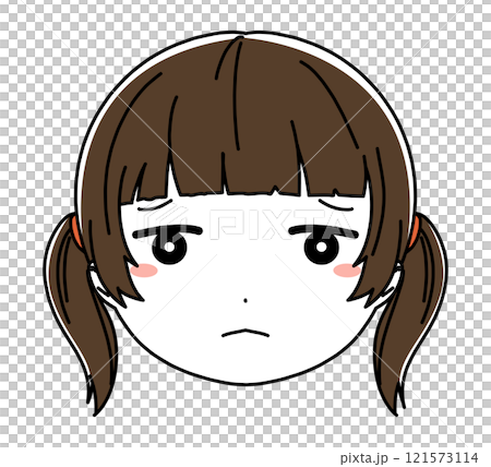 女孩臉圖示說明 121573114