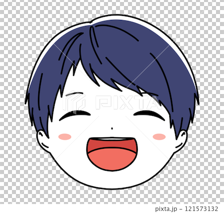 男孩臉圖示說明 121573132