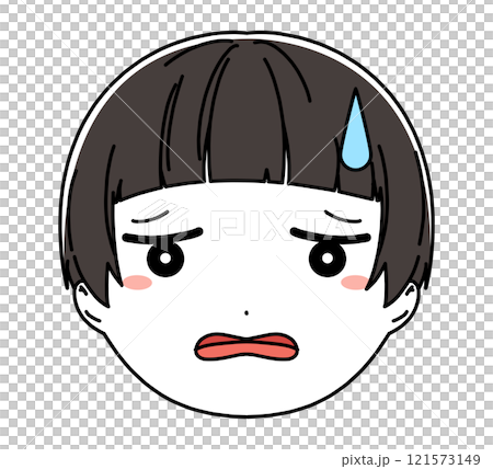 男孩臉圖示說明 121573149