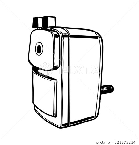 Pencil sharpener icon in trendy vector 121573214