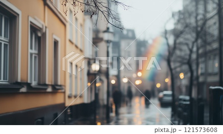 窓から見える街並み 121573608