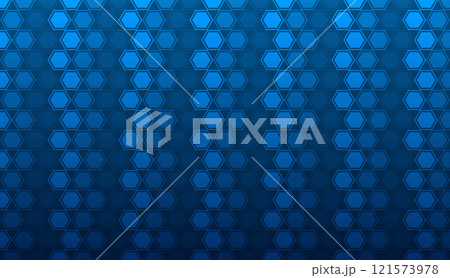 Abstract geometric background with hexagonal pattern in shades of blue. Perfect for modern designs and presentations. Abstract geometric background with hexagonal pattern in shades of blue. Perfect for modern designs and presentations. 121573978