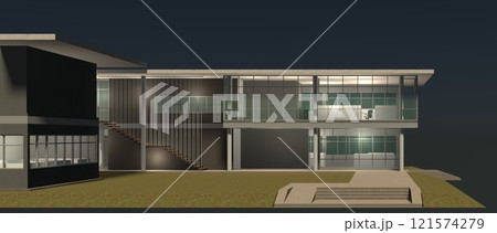3D illustration of building project 3D illustration of building project 121574279