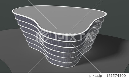 3D illustration of Building in concept 121574500