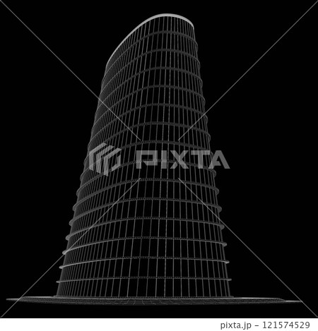 3D illustration of Building in concept 121574529