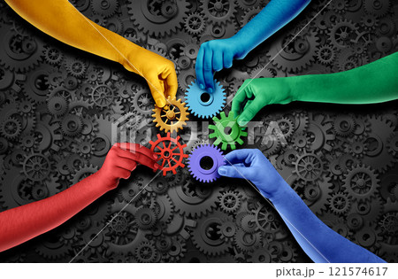 Diverse People Joining Together Diverse People Joining Together 121574617