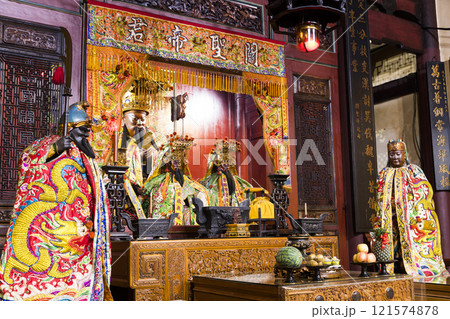 The State Temple of the Martial God, also called Tainan Sacrificial Rites Martial Temple or Grand Guandi Temple, is located in the West Central District, Tainan, Taiwan. The State Temple of the Martial God, also called Tainan Sacrificial Rites Martial Temple or Grand Guandi Temple, is located in the West Central District, Tainan, Taiwan. 121574878