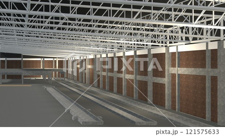 3D illustration of industrial project 121575633