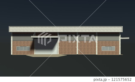 3D illustration of industrial project 121575652