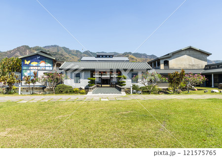 The architectural landscape of Meinong Hakka Cultural Museum in Kaohsiung, Taiwan. It is one of the famous attractions in Kaohsiung. The architectural landscape of Meinong Hakka Cultural Museum in Kaohsiung, Taiwan. It is one of the famous attractions in Kaohsiung. 121575765