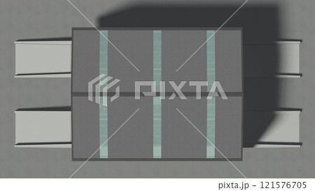 3D illustration of truck weight scale 3D illustration of truck weight scale 121576705