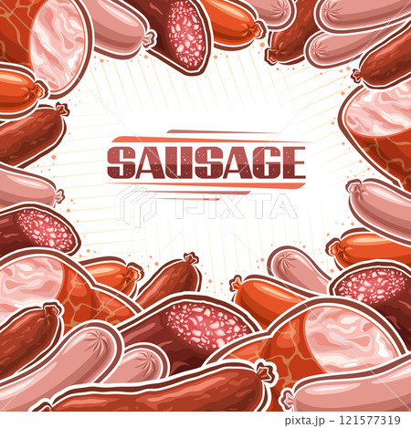 Vector Sausage Layout Vector Sausage Layout 121577319