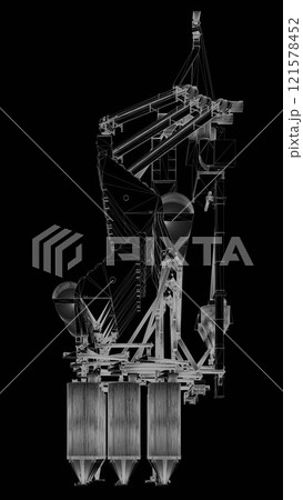 3D illustration of industrial project 3D illustration of industrial project 121578452