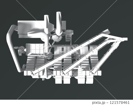 3D illustration of industrial project 3D illustration of industrial project 121578461