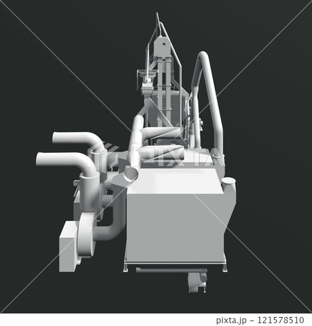 3D illustration of industrial project 121578510
