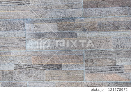 CG画像イラスト木製風サイディングボード壁 121578972