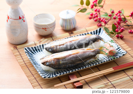 鮎寿司 天然物 （ 和歌山県 古座川産 天然アユ ） 郷土料理  121579800