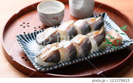 鮎寿司 天然物 （ 和歌山県 古座川産 天然アユ ） 郷土料理  121579815