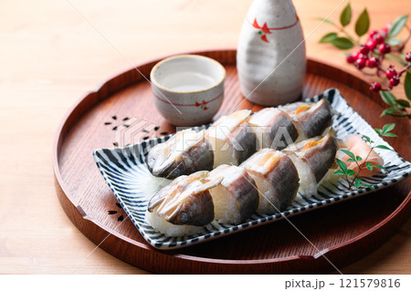 鮎寿司 天然物 （ 和歌山県 古座川産 天然アユ ） 郷土料理  121579816