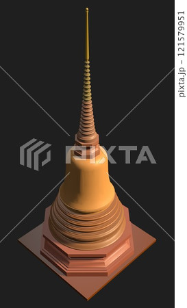 3D illustration of building project 121579951