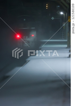 雪煙を巻き上げる787系（JR九州） 121580109