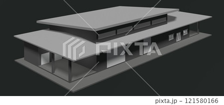 3D illustration of residential project 121580166