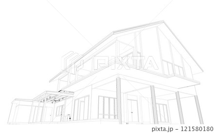 3D illustration of residential project 3D illustration of residential project 121580180