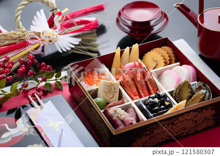 正月料理　おせち料理 121580307