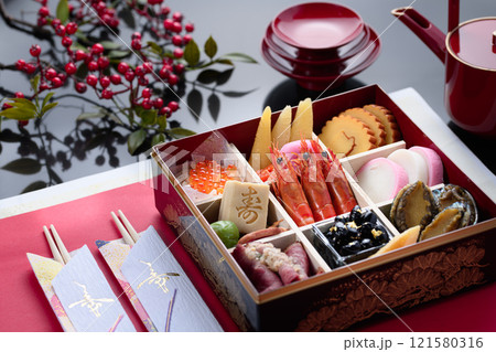 正月料理　おせち料理 121580316