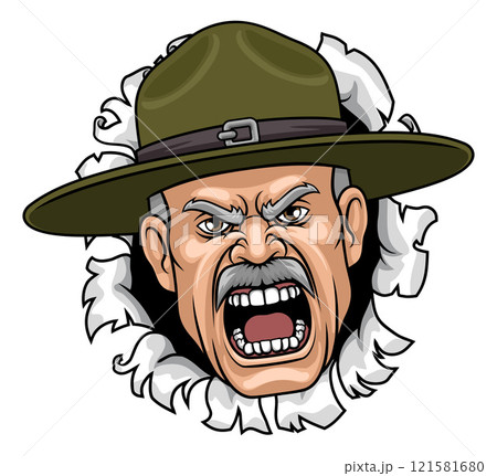 Drill Instructor Sergeant Bootcamp Army Soldier Drill Instructor Sergeant Bootcamp Army Soldier 121581680