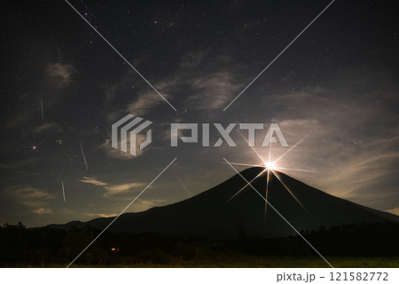 パール富士と流星 121582772