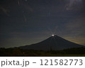 ビーナス（金星）富士とペルセウス流星群 121582773