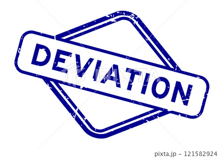 Grunge blue deviation word rubber seal stamp on white background Grunge blue deviation word rubber seal stamp on white background 121582924