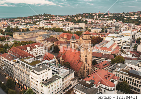 Stiftskirche church in Stuttgart, Germany, travel destination 121584411