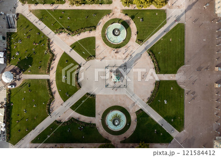 Schlossplatz in Stuttgart, Germany 121584412