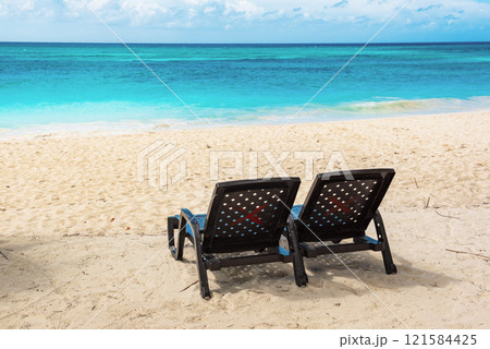 Tropical Caribbean beach, Dominican Republic Tropical Caribbean beach, Dominican Republic 121584425