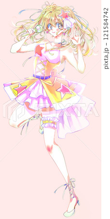 歌って踊るアイドル　金髪 121584742