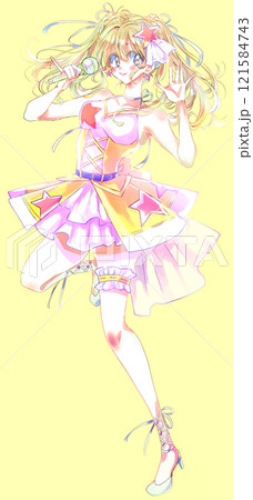 歌って踊るアイドル　金髪 121584743