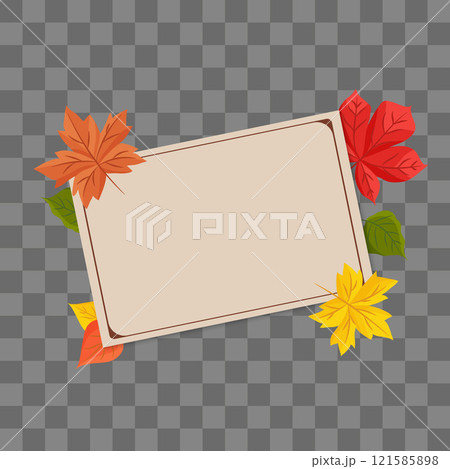 September. autumnal fallen leaves frame . Fall poster,  leaves card. border, frame, wreath of autumn leaves. Eps 10 September. autumnal fallen leaves frame . Fall poster,  leaves card. border, frame, wreath of autumn leaves. Eps 10 121585898