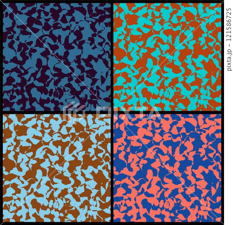 Colored camouflage pattern Colored camouflage pattern 121586725